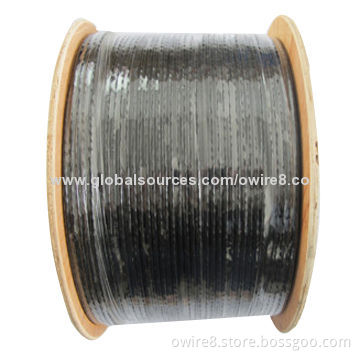 Outdoor Cat5e Cable with PE Waterproof Jacket, 60/75°C Rated Temperature